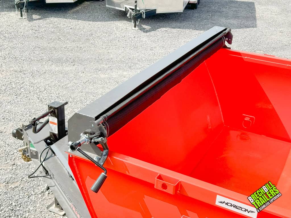Tarp kit installed on the new trailer.
