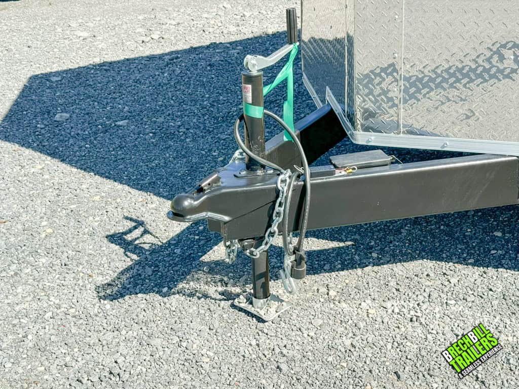 The Look Element Enclosed Cargo Trailer parked.