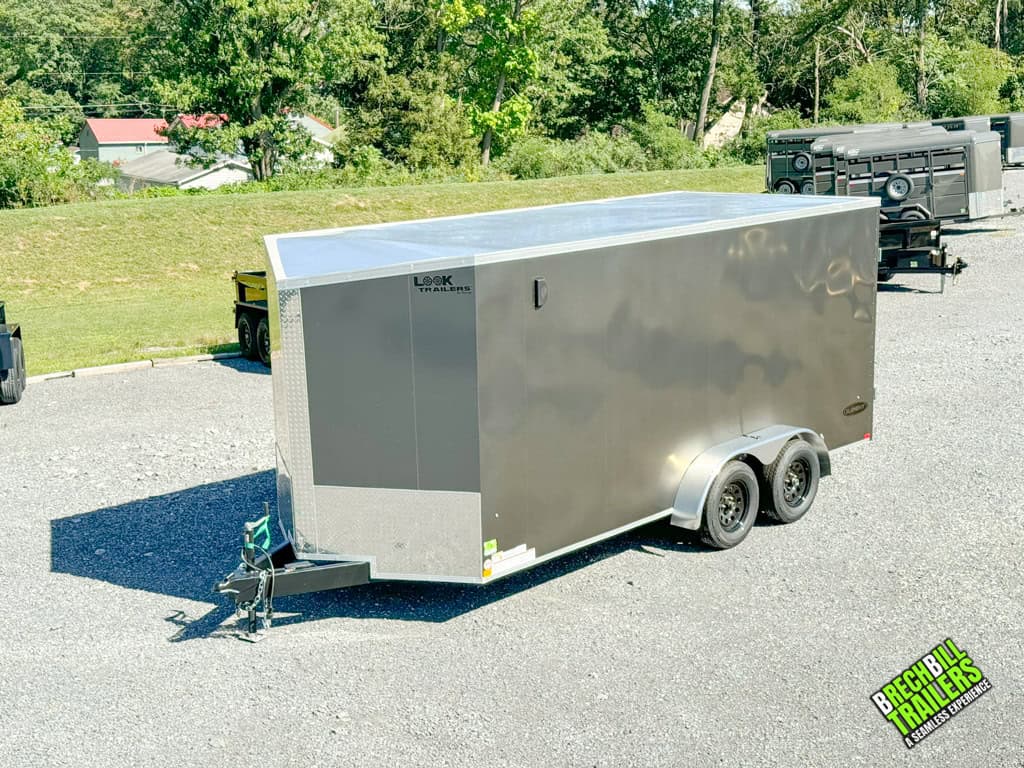 Side view of a Look Element Enclosed Cargo Trailer