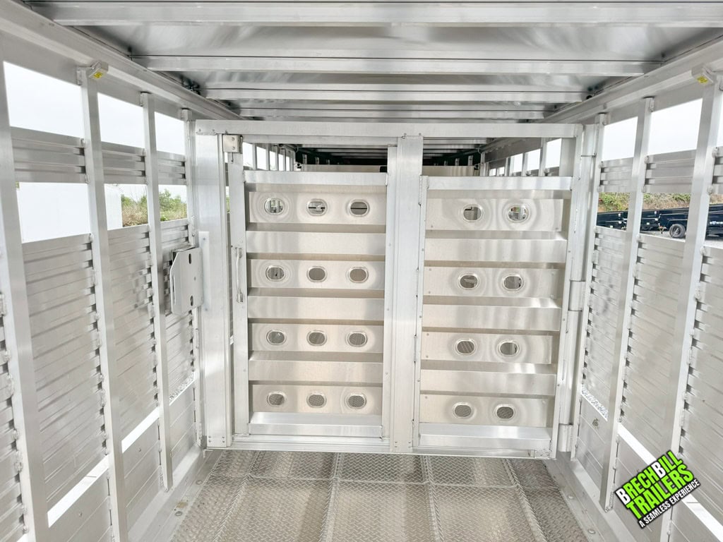 Inside doors on the EBY Maverick Livestock Trailer GN20