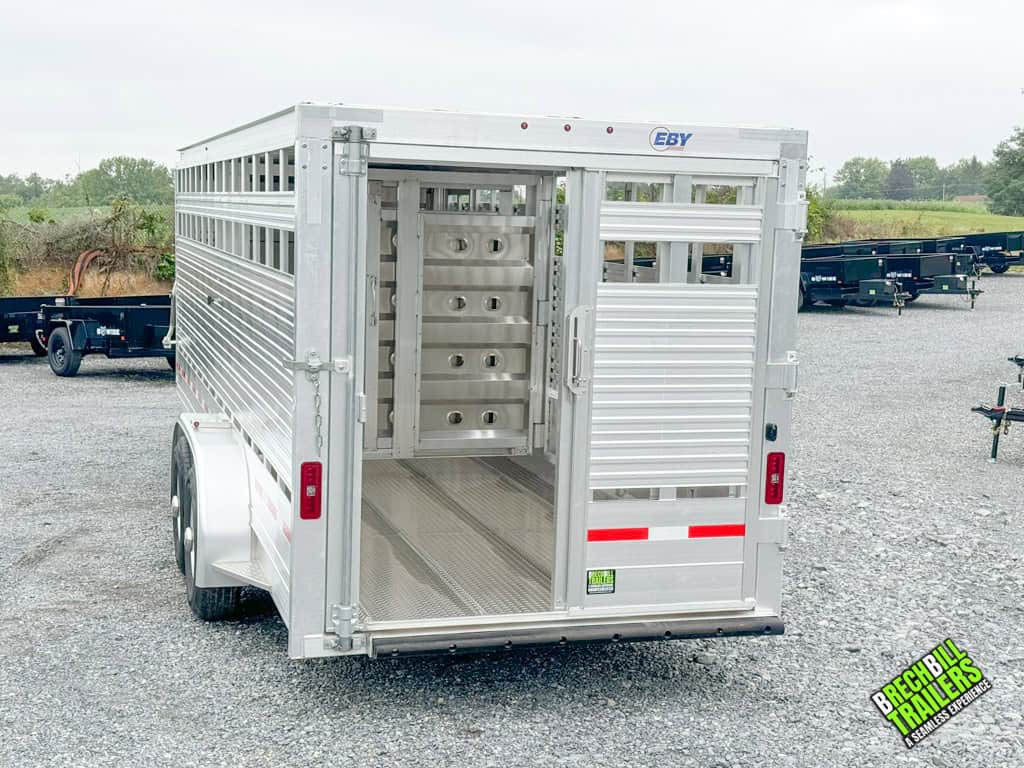 A new 2024 Model EBY Maverick Livestock Trailer
