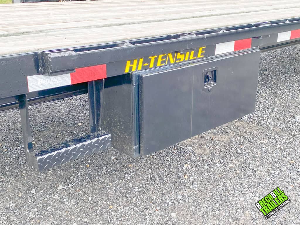 Side toolbox on the 40ft trailer.