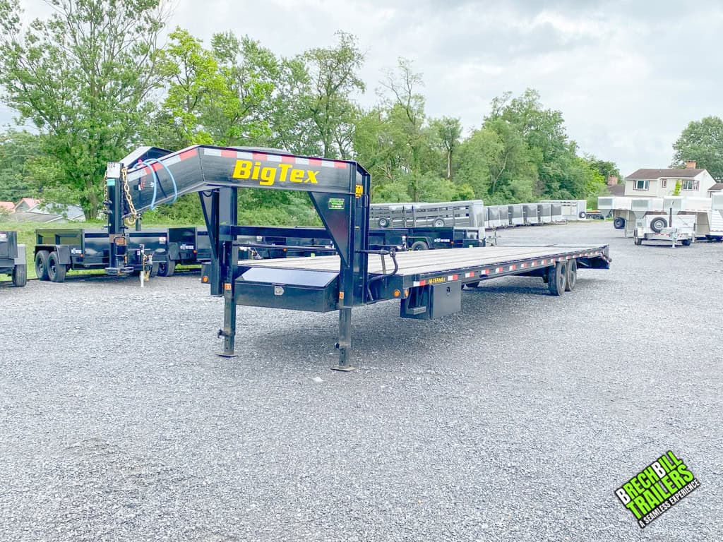 Font view of the Used Big Tex 17.5K Tandem Gooseneck Trailer
