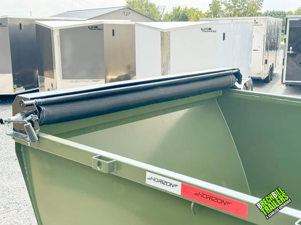 Tarp kit for securing loads in the trailer.