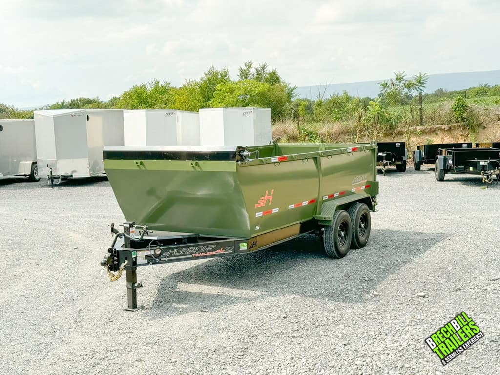 Full view of the Horizon 14k Heavy Duty Dump Trailer