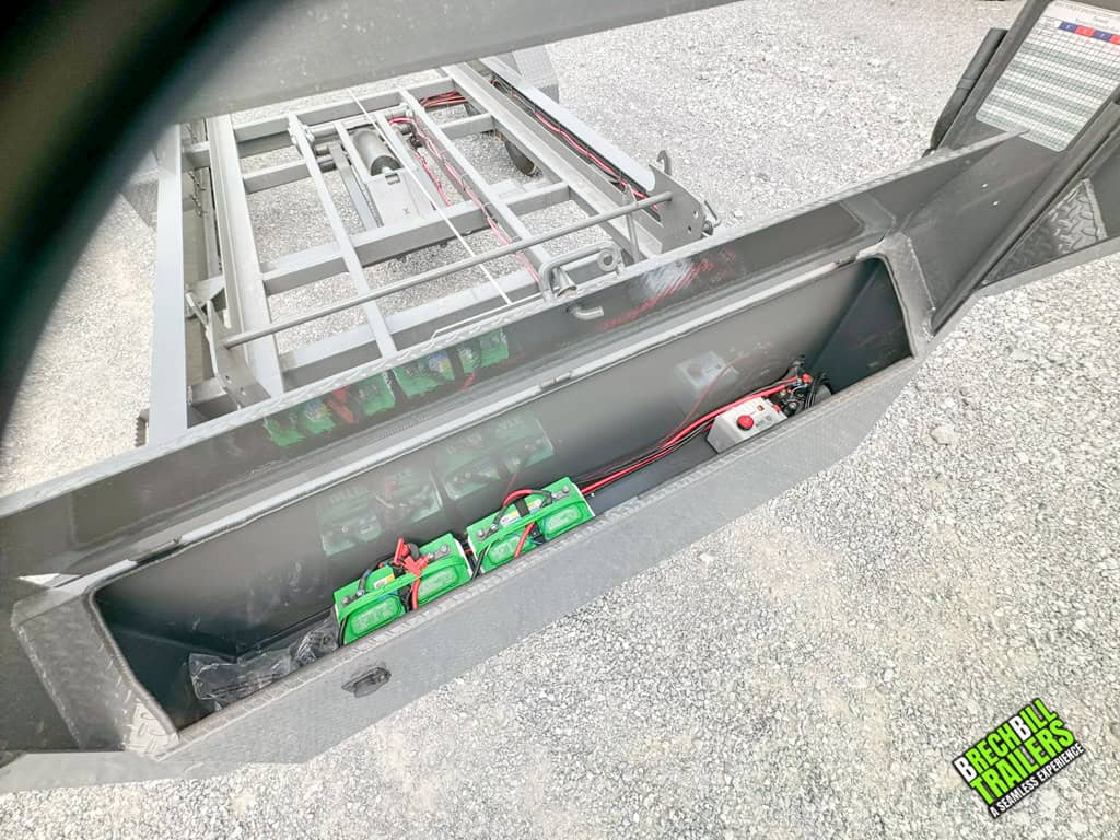 Batteries to power the winch on the trailer.