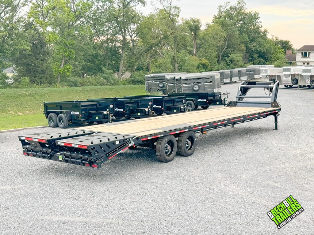 Side view of the Horizon 36ft Deck Over Gooseneck Trailer