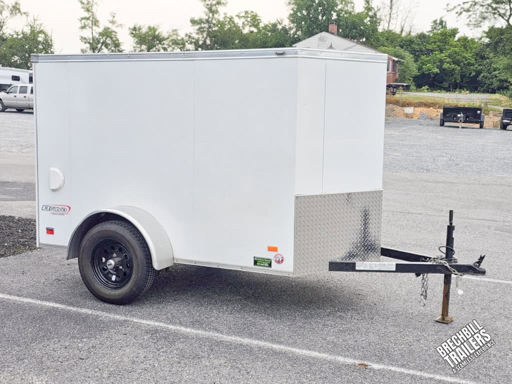 Side view of the Used Bravo Scout Enclosed Cargo Trailer