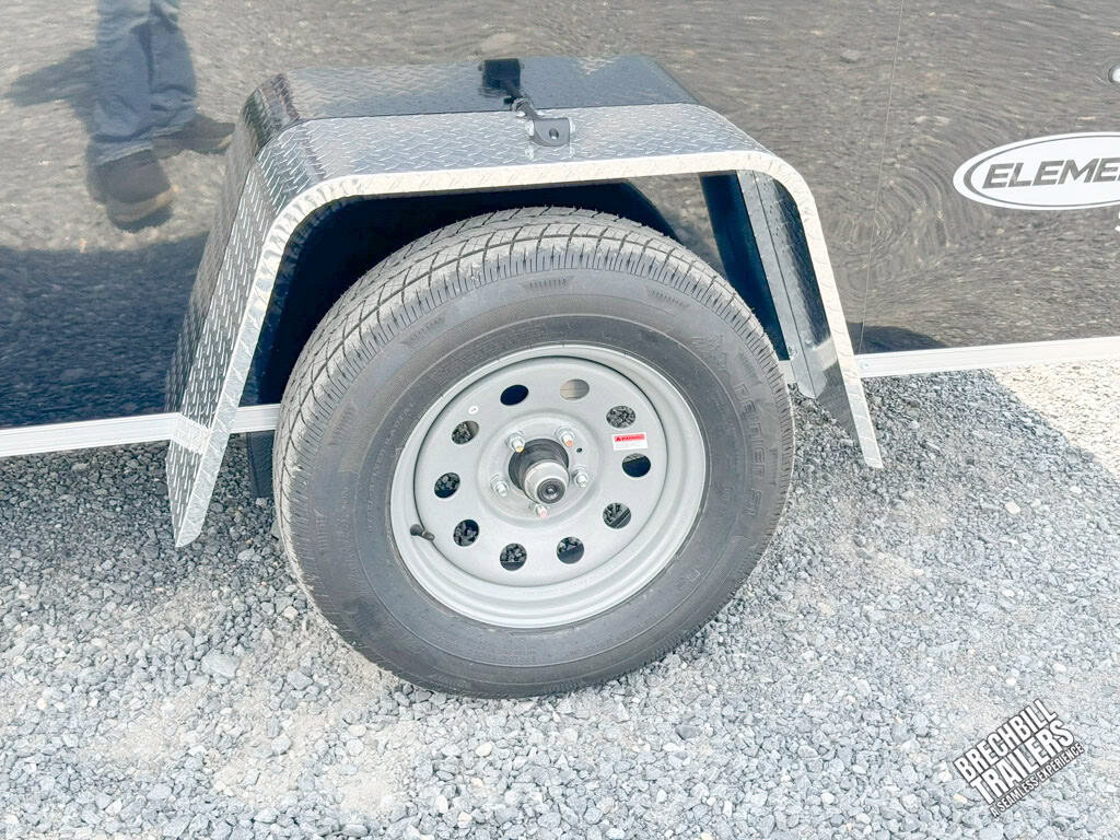 New wheels on a Look Enclosed Cargo Trailer