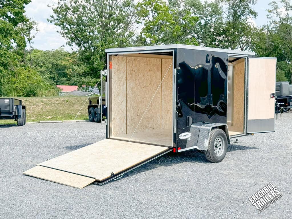 A black Look Enclosed Cargo Trailer for sale