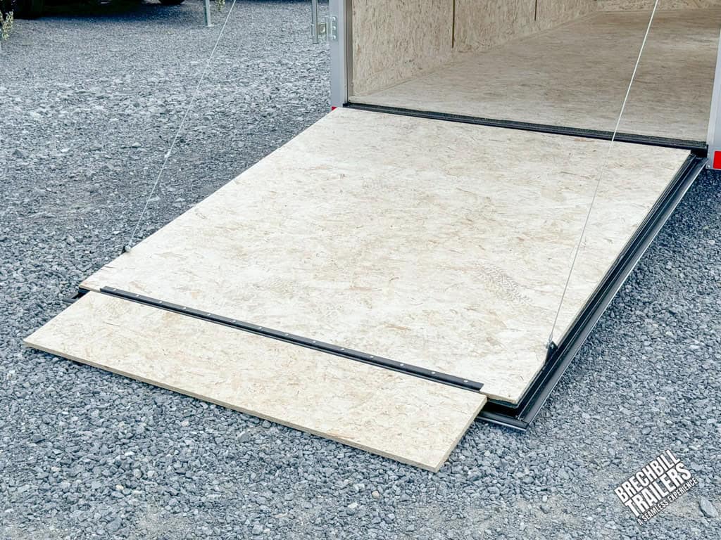 Close up of ramp down on the ground.