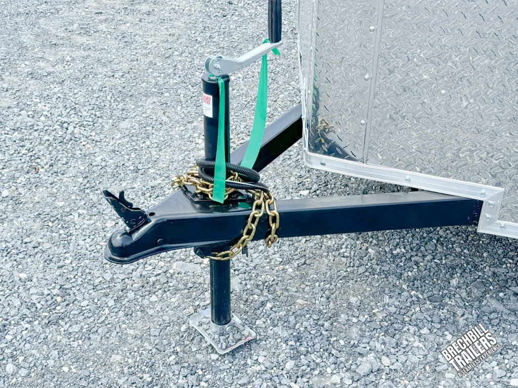 Trailer jack keeping it parked.