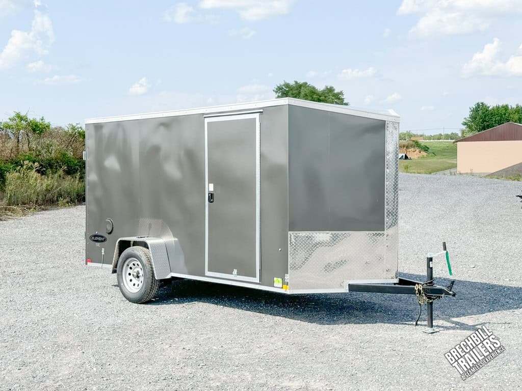 Right side of Look Element V-Nose Enclosed Trailer