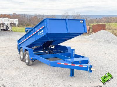 Bwise DLP 15.4K Heavy Duty Dump Trailer 7x14 (DLP14-15) Aluminum wheels