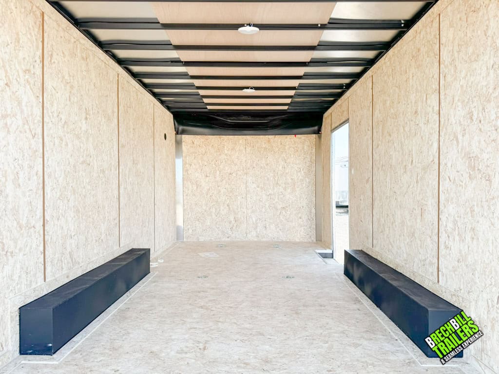 Inside the Look LXT Bullnose Cargo Trailer