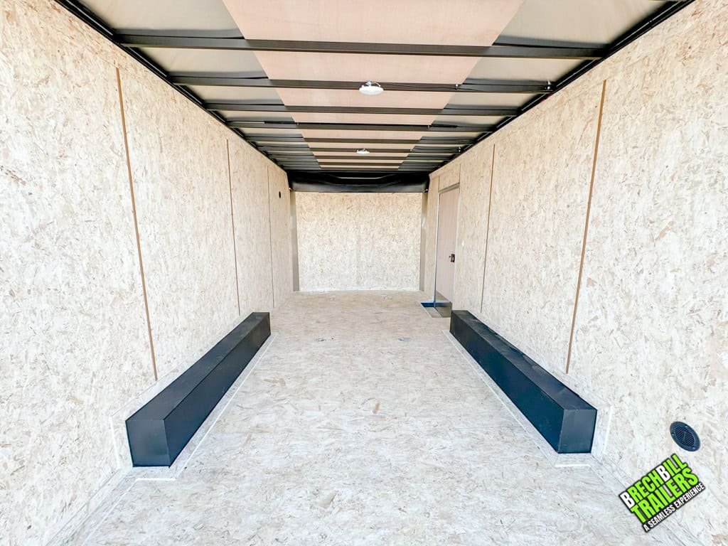Inside view of the Look LXT Enclosed Box Cargo Trailer