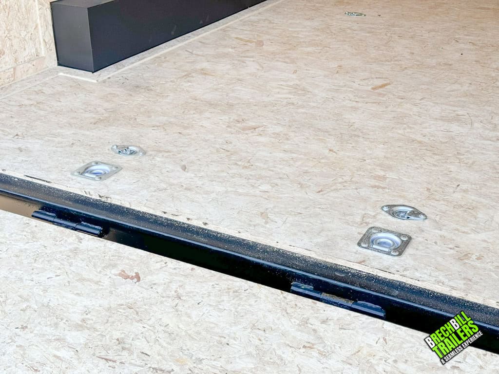 Floor inside the Look LXT Enclosed Box Cargo Trailer