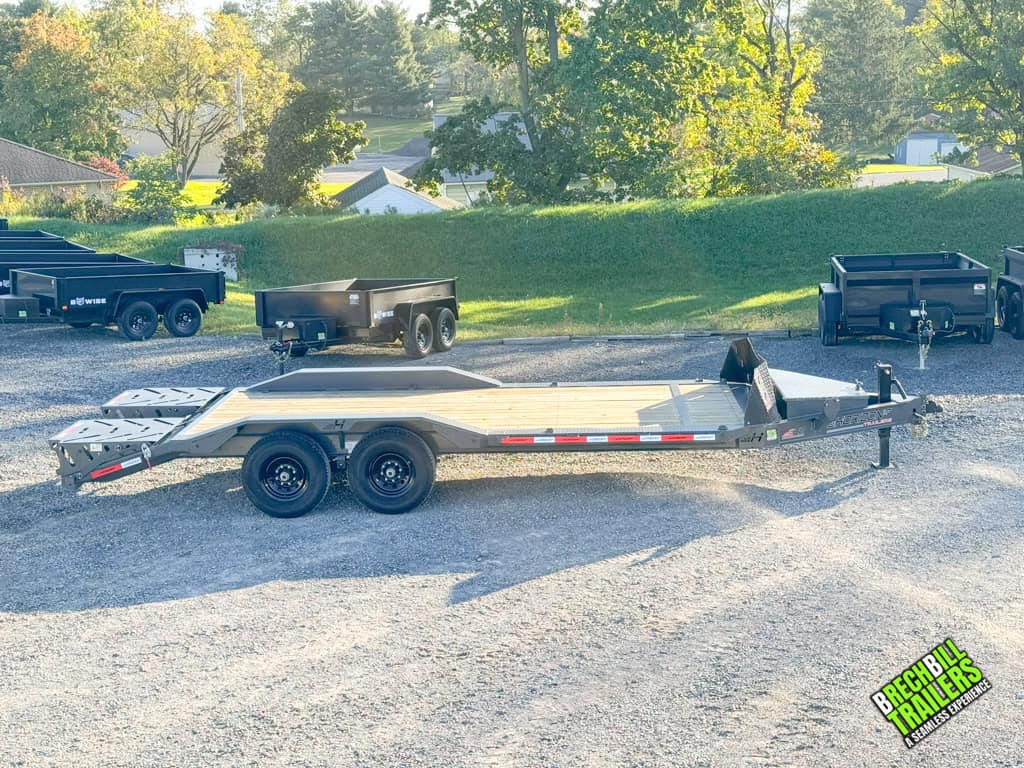 A new gray Horizon 20ft Low Pro Equipment Trailer for sale.