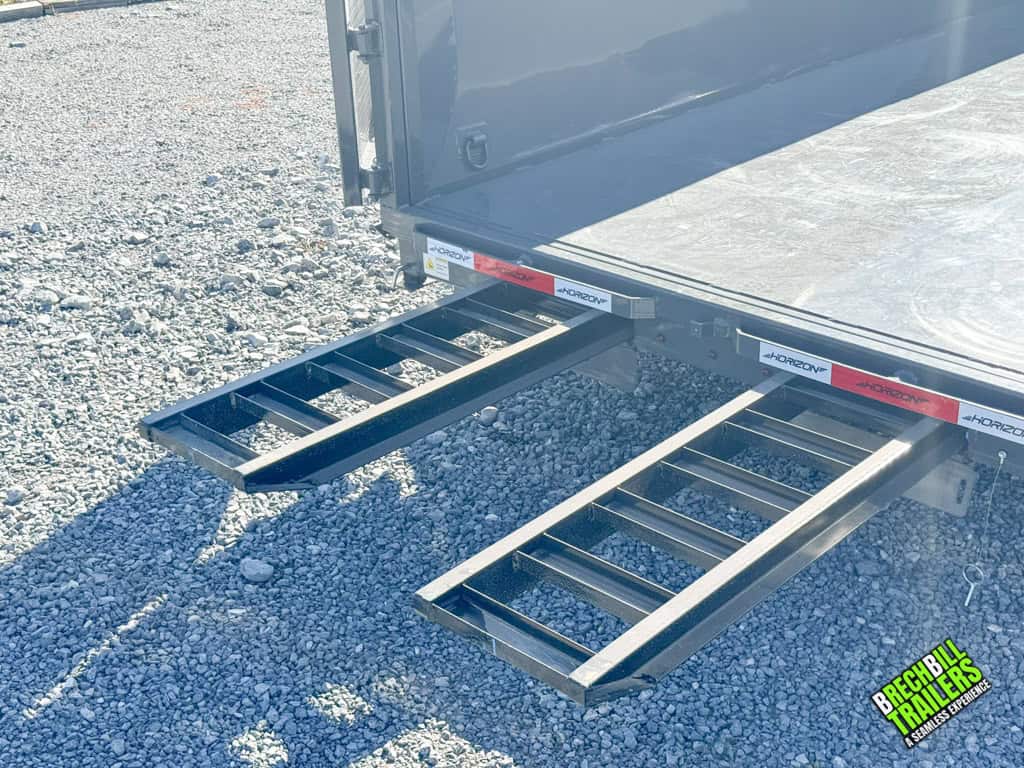 Ramps on the Horizon HD gooseneck dump trailer.
