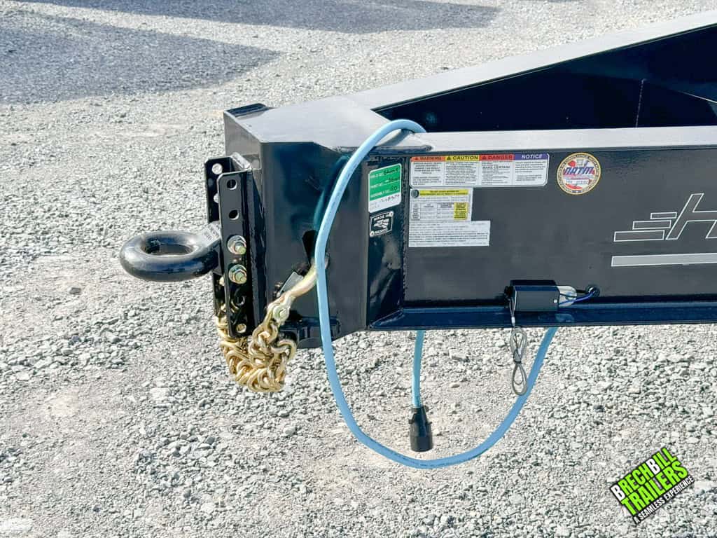 Pintle ring on the Horizon 30ft Dual Axle Bumper Pull Trailer.