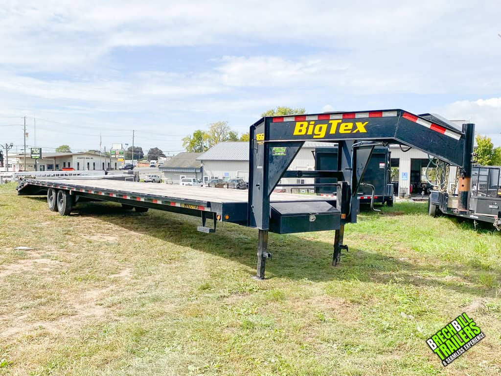 Front view of a Big Tex gooseneck trailer with a 40ft deck.