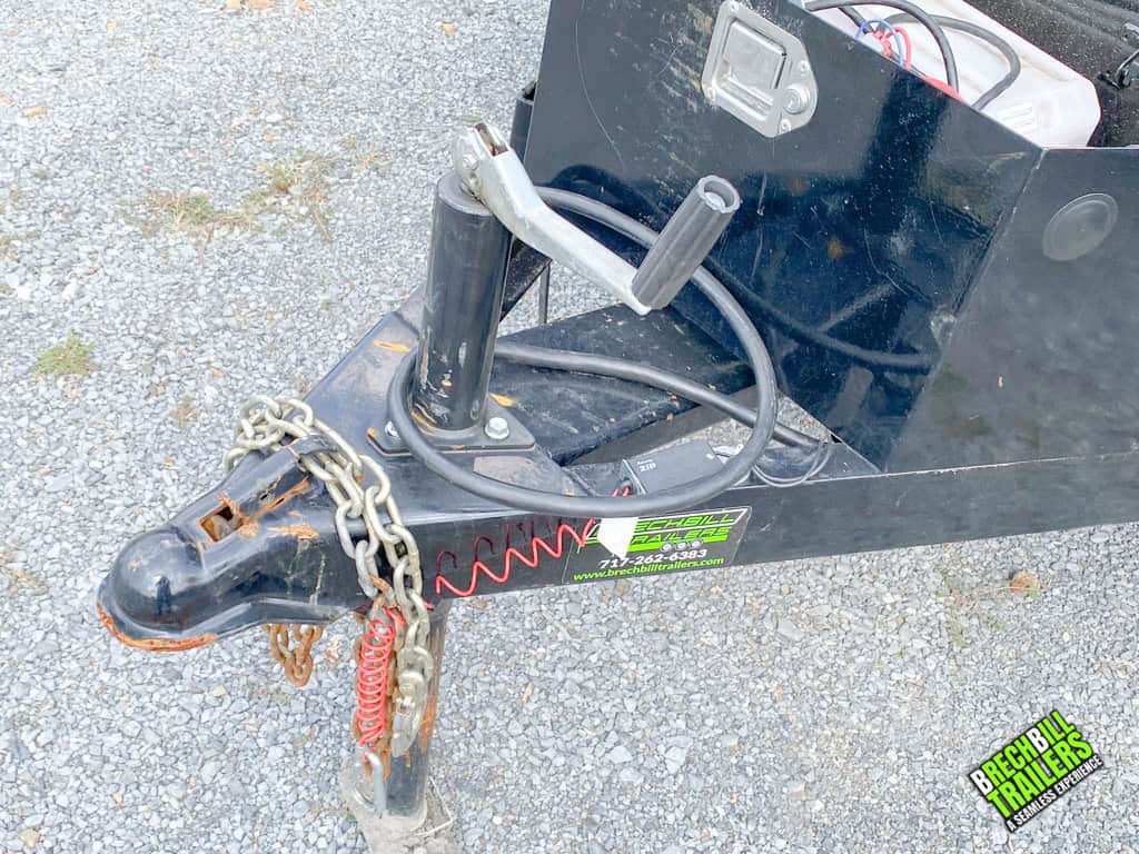 A coupler on used Bwise 7k deck over dump trailer.