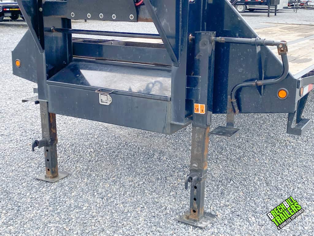 Jacks on the Used Big Tex 24K Gooseneck Trailer