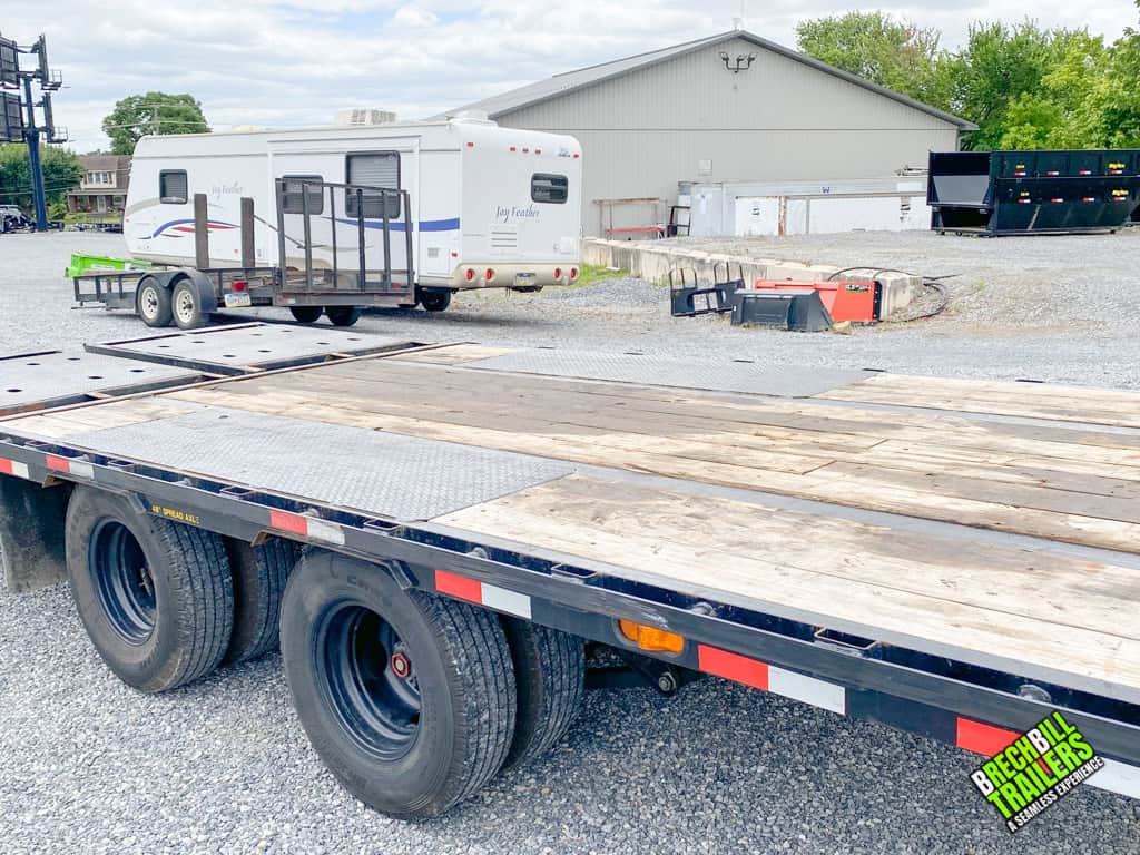 The deck condition on the Used Big Tex 24K Gooseneck Trailer