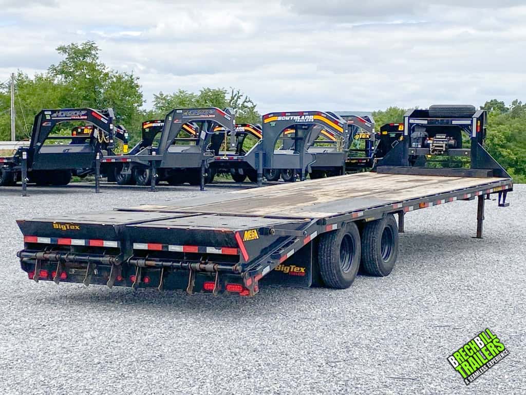 Ramps on the Used Big Tex 24K Gooseneck Trailer