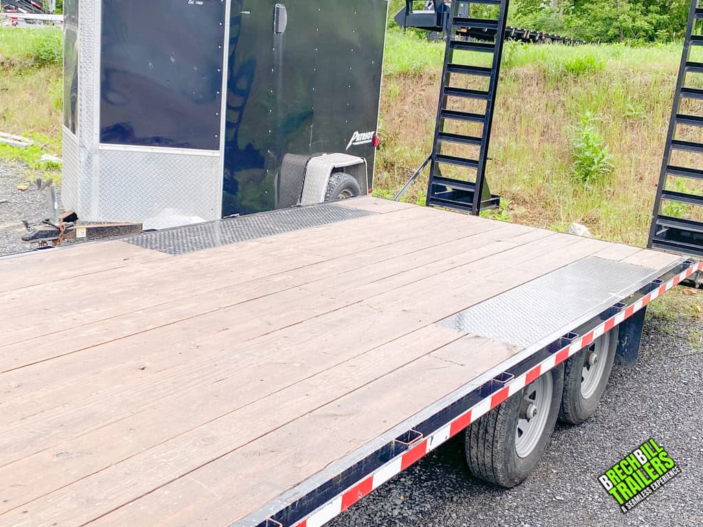 Deck and ramp condition on the used CAM 11k deck over trailer.