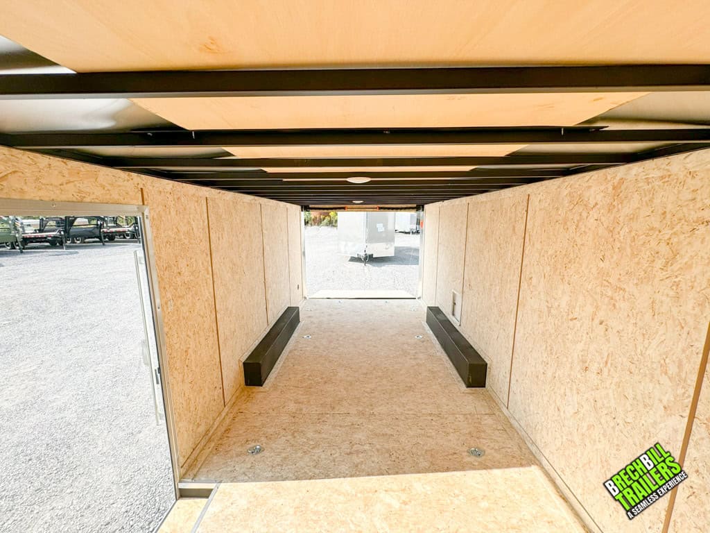 Lighting in the Look Flat Top XLT Bullnose Enclosed Trailer