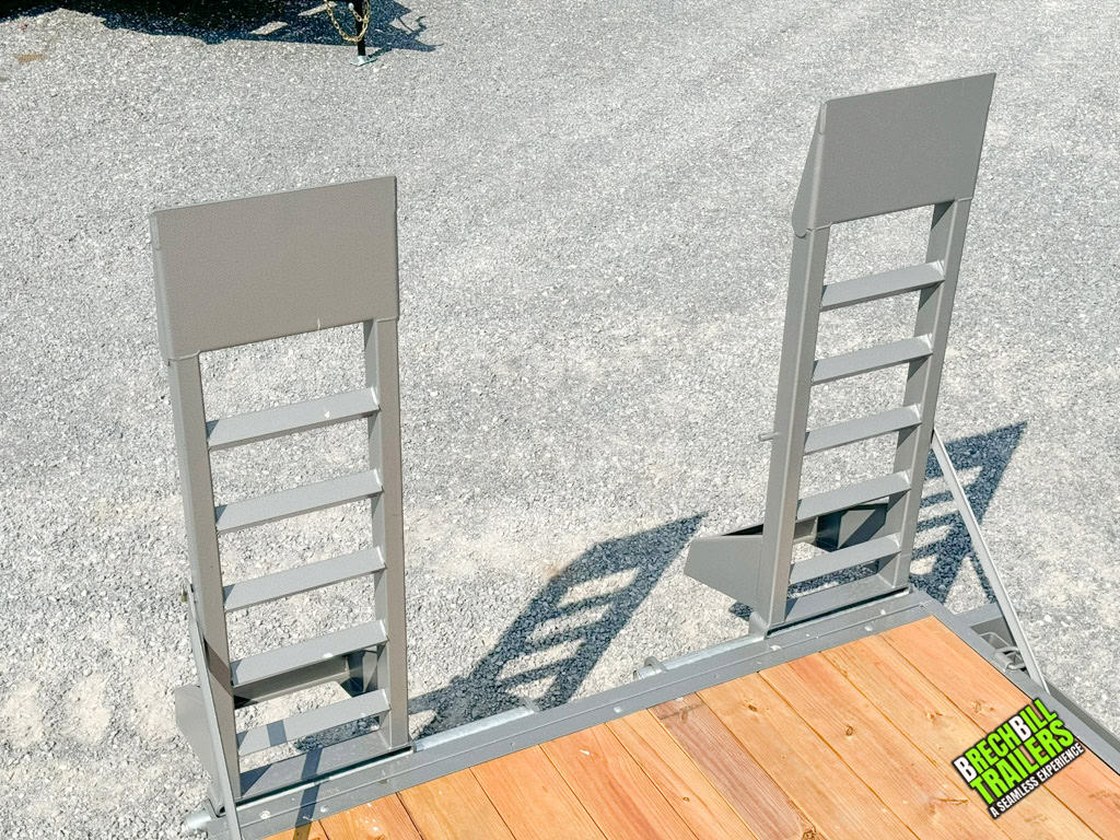 Ramps up on the Bwise 12K Low Pro Equipment Trailer