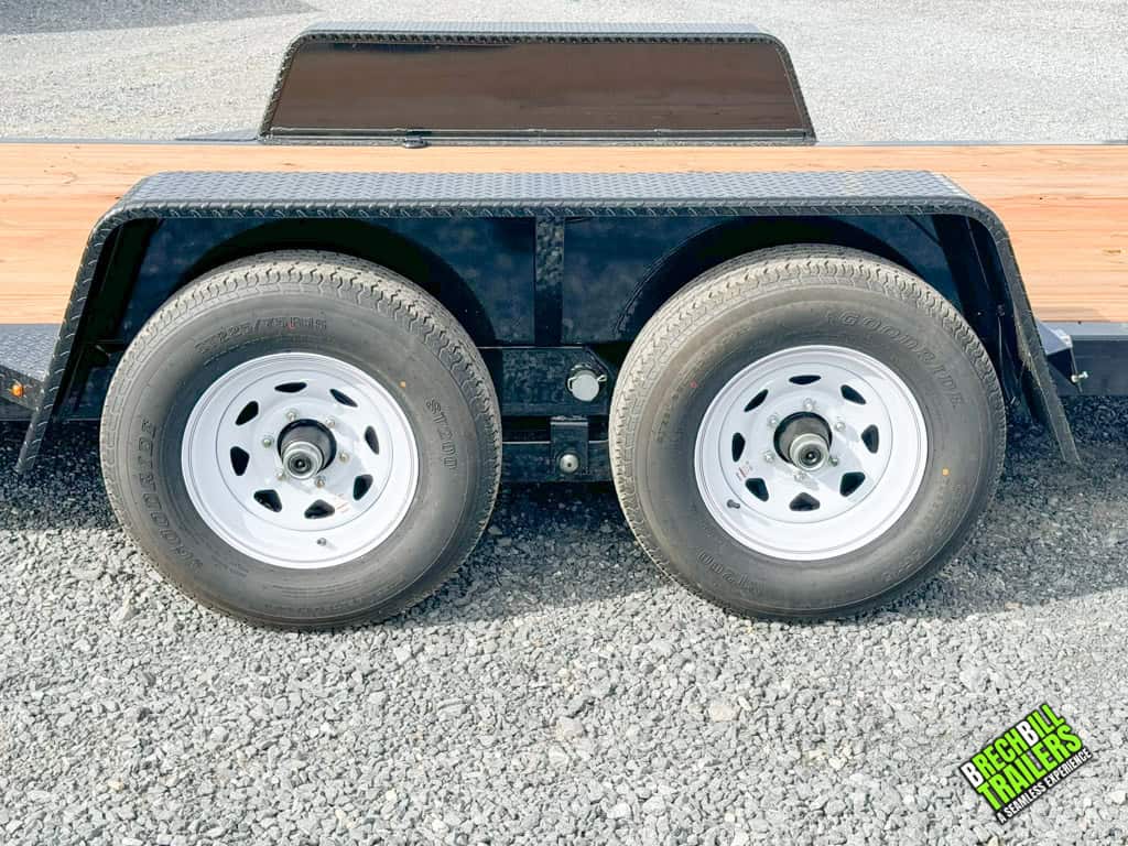 Wheels on the Bwise Hydraulic Tilt Trailer
