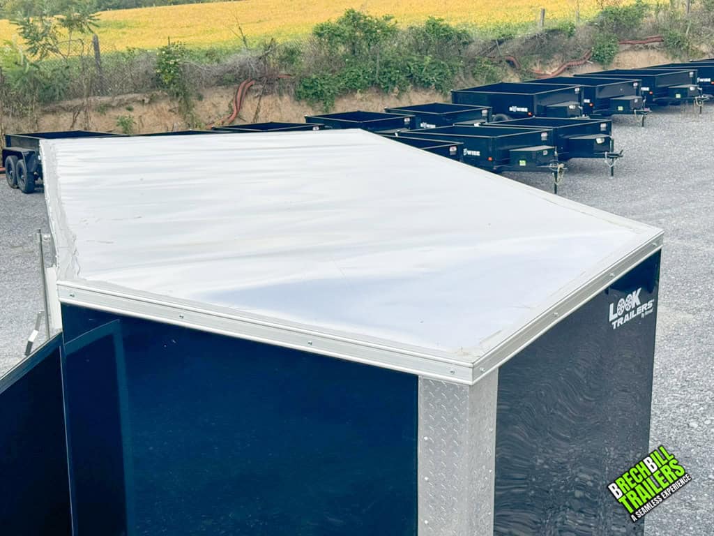 Aluminum roof on a new Look Element SE Cargo Trailer.