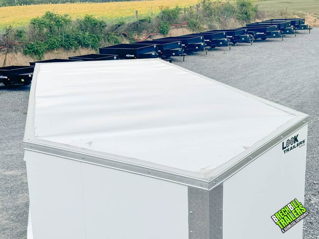 A clean roof on a new Look Element SE cargo trailer.