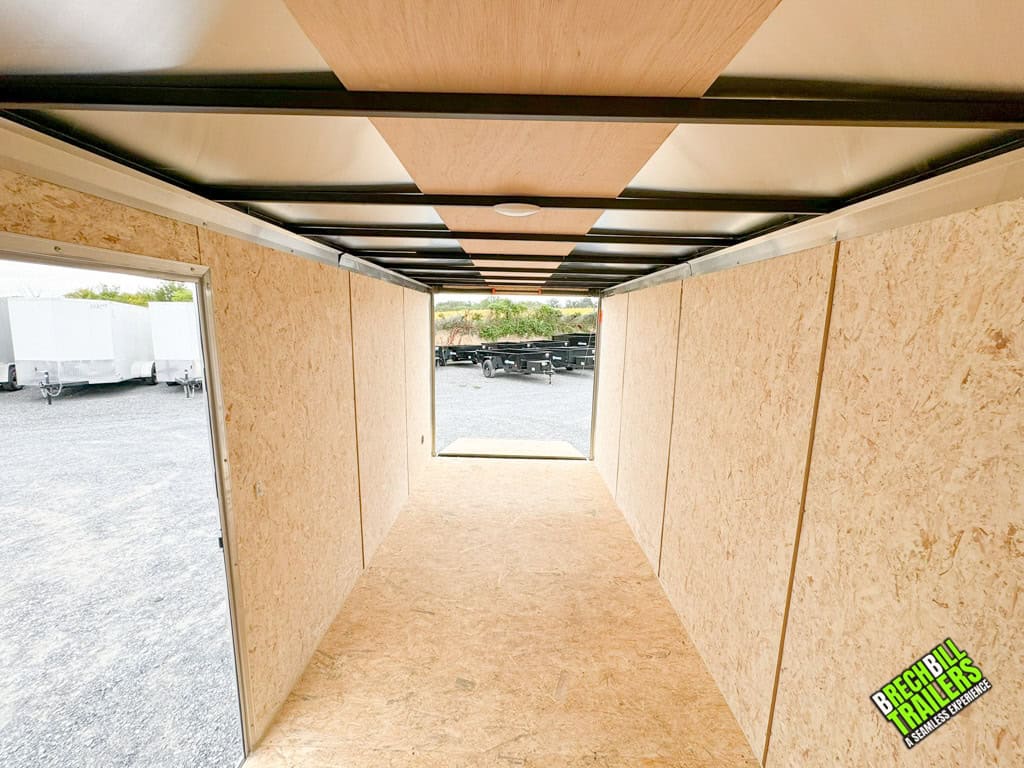 What it looks like inside a 7x16 Look Element SE Cargo Trailer