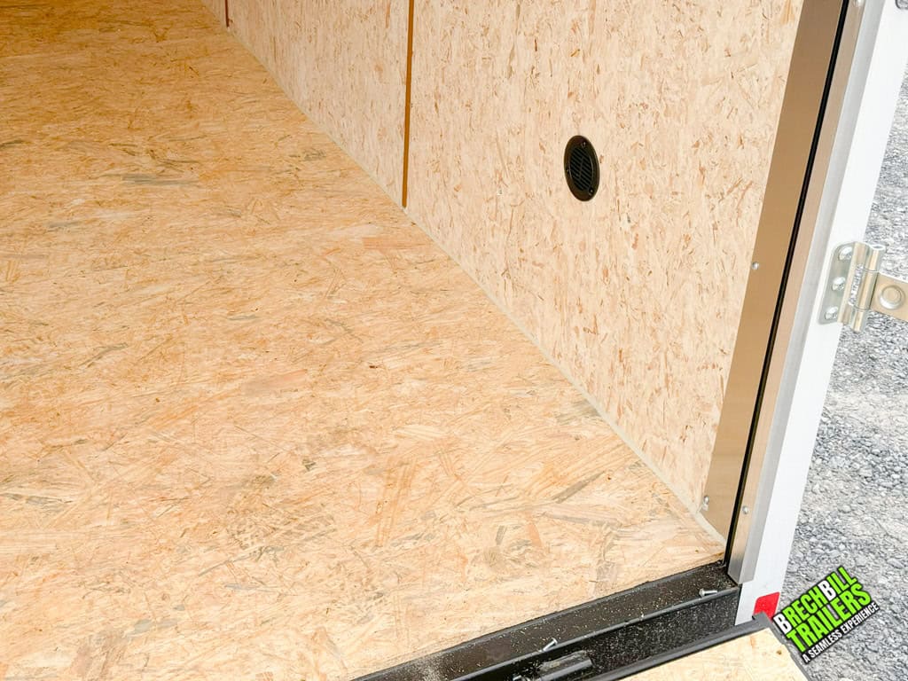 The perfect floor inside a Look Element SE Cargo Trailer.