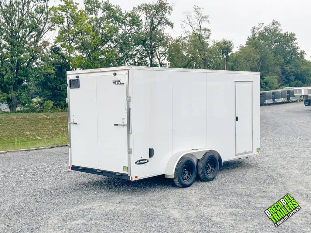 Side view of a new Look Element SE Cargo Trailer for sale.