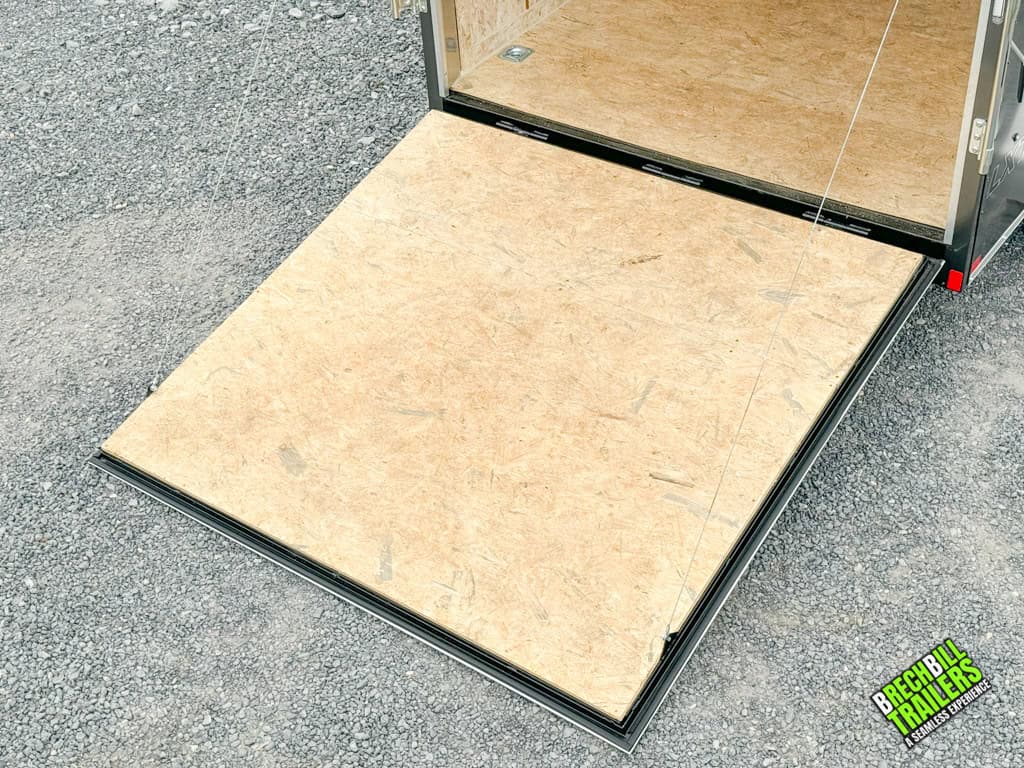 The ramp down with cables attached.
