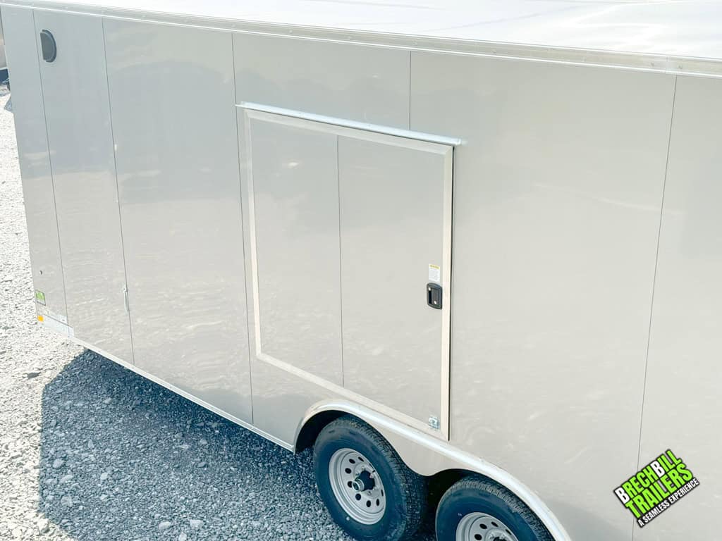 Nice window door on a new 20ft Look cargo trailer.