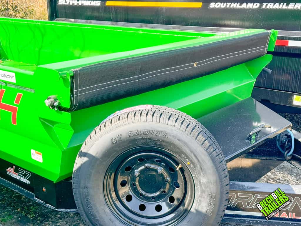 Horizon Lime Green Dump Trailer for sale.