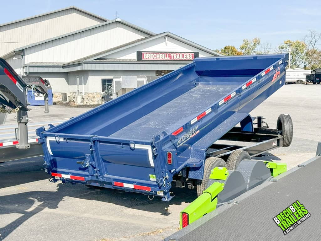 A blue Horizon 14k Heavy Duty Dump Trailer