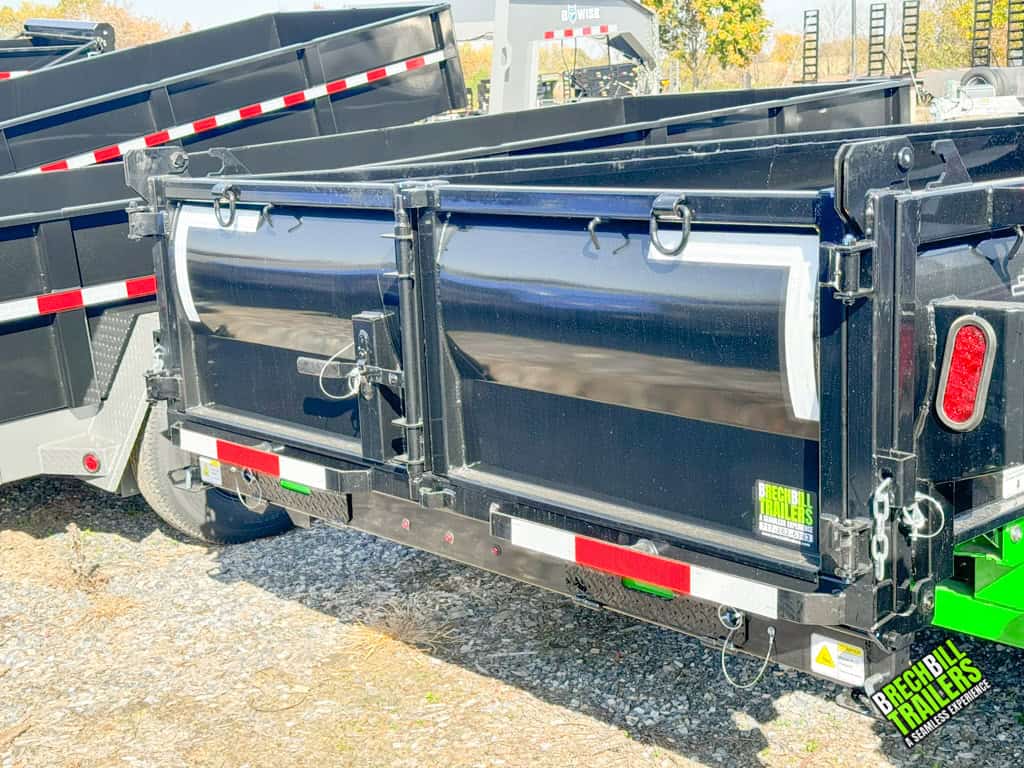 Closed gate on Horizon HD dump trailer