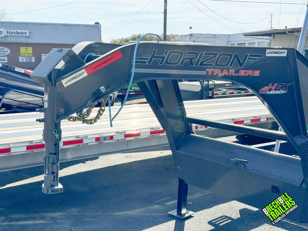 Horizon Trailers gooseneck HZX-20GN trailer parked at Brechbill Trailers lot