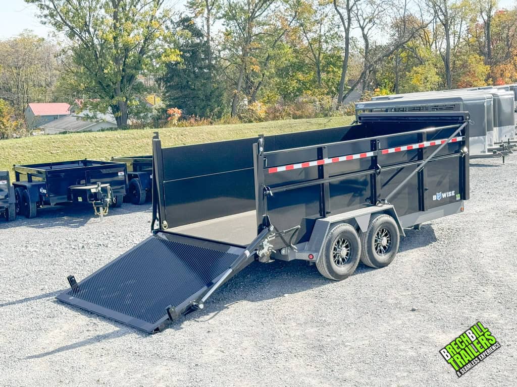 Bwise DU Ultimate Dump Trailer with ramp down