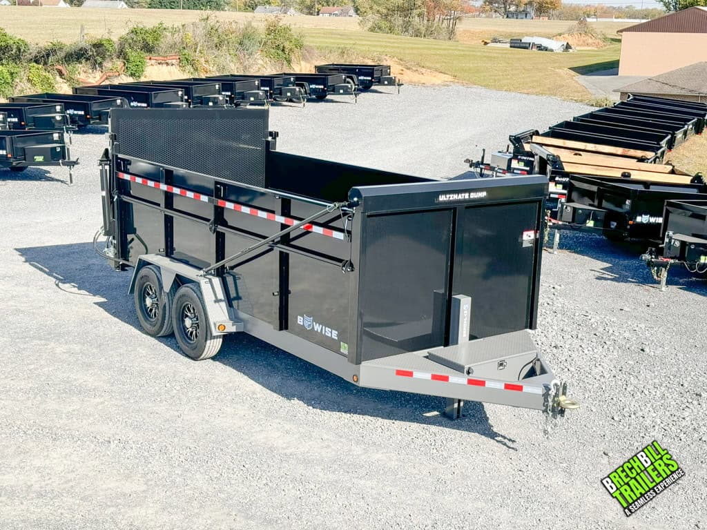 Bwise DU Ultimate Dump Trailer 7x16 with tarp and ramp door