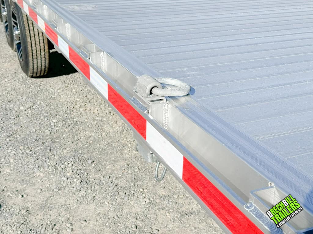 Bed of a EBY Deck-Over 16K Equipment Trailer