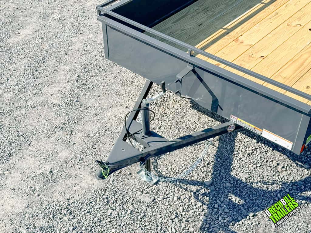 A parked Belmont Solid Side Utility Trailer for sale