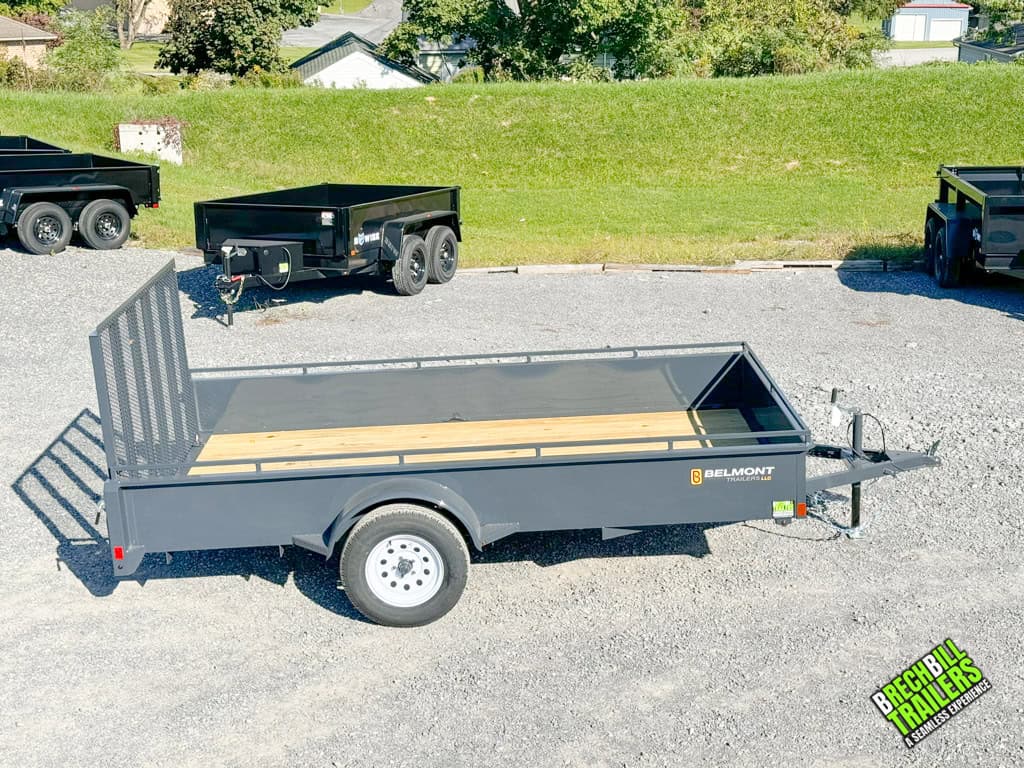 Charcoal Belmont Solid Side Utility Trailer