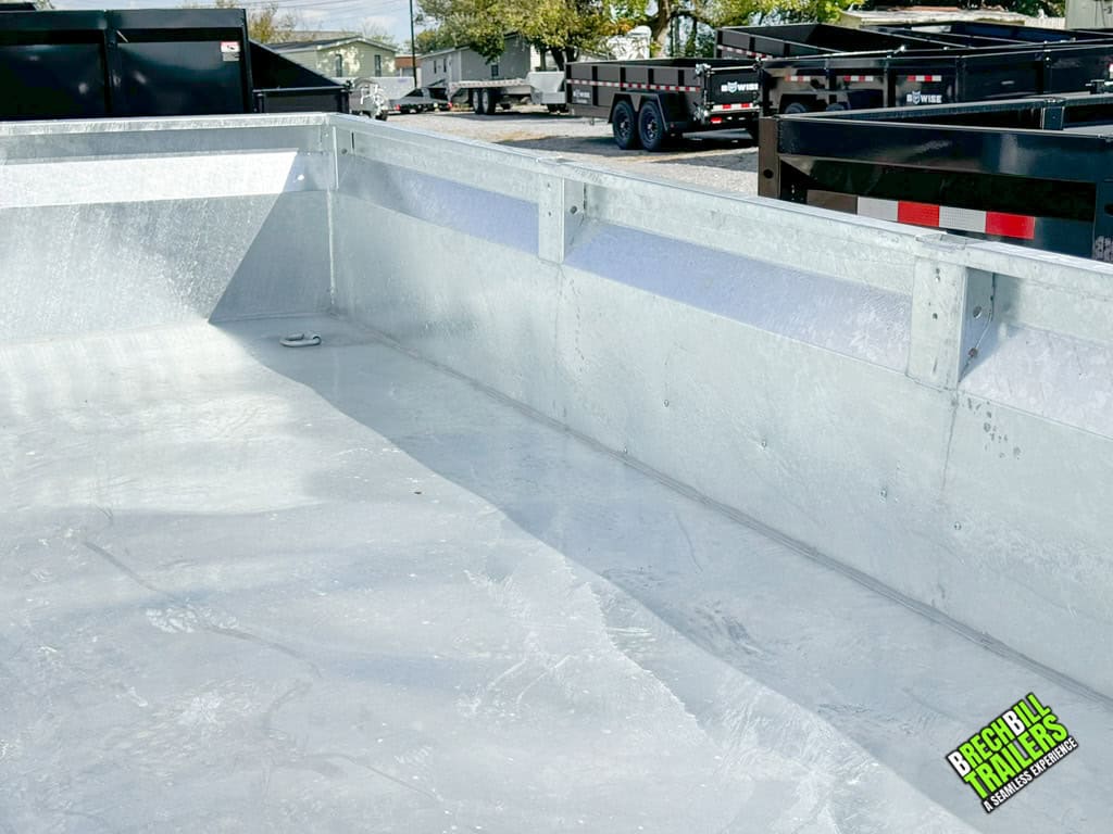 Galvanized Bwise LP LE 10K Low Pro Dump Trailer